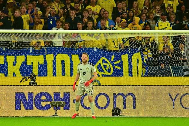 Strawberry Arena SOLNA, SWEDEN - SEPTEMBER 25: Viktor Johansson goal keeper of Sweden during the UEFA Nations League match between Sweden and Romania at Strawberry Arena on September 25, 2026 in Solna, Sweden. (Peter Sonander SPP) Copyright: xPeterxSonander SPPx spp-en-PeSo-20260925_SPP_PeterSonander_0451