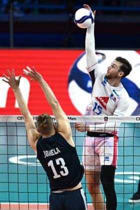Db Milano 25 09 2026 - Campionato Europeo Pallavolo maschile Finlandia-Francia foto Daniele Buffa Image nella foto: Mathis Henno 