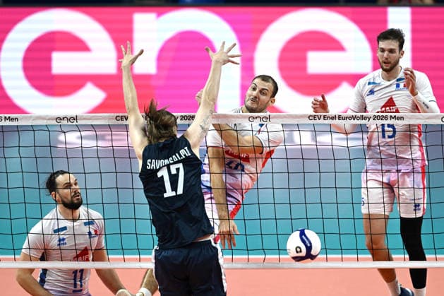 Db Milano 25 09 2026 - Campionato Europeo Pallavolo maschile Finlandia-Francia foto Daniele Buffa Image nella foto: Francois Huetz 