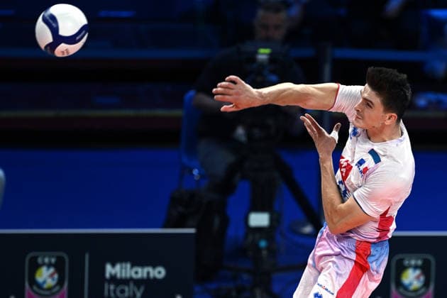 Db Milano 25 09 2026 - Campionato Europeo Pallavolo maschile Finlandia-Francia foto Daniele Buffa Image nella foto: Theo Faure 