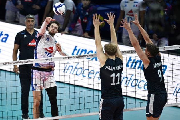 Db Milano 25 09 2026 - Campionato Europeo Pallavolo maschile Finlandia-Francia foto Daniele Buffa Image nella foto: Mathis Henno 