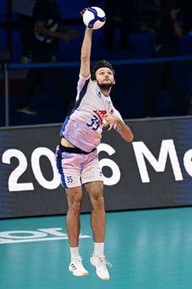 Db Milano 25 09 2026 - Campionato Europeo Pallavolo maschile Finlandia-Francia foto Daniele Buffa Image nella foto: Simon Magnin 