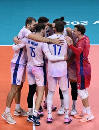Db Milano 25 09 2026 - Campionato Europeo Pallavolo maschile Finlandia-Francia foto Daniele Buffa Image nella foto: Francia 