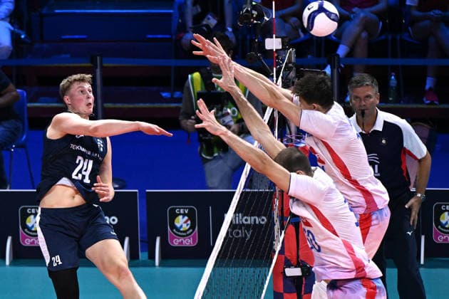 Db Milano 25 09 2026 - Campionato Europeo Pallavolo maschile Finlandia-Francia foto Daniele Buffa Image nella foto: Nooa Marttila 
