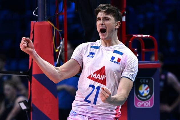 Db Milano 25 09 2026 - Campionato Europeo Pallavolo maschile Finlandia-Francia foto Daniele Buffa Image nella foto: Theo Faure 