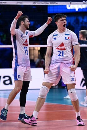 Db Milano 25 09 2026 - Campionato Europeo Pallavolo maschile Finlandia-Francia foto Daniele Buffa Image nella foto: Theo Faure-Mathis Henno 