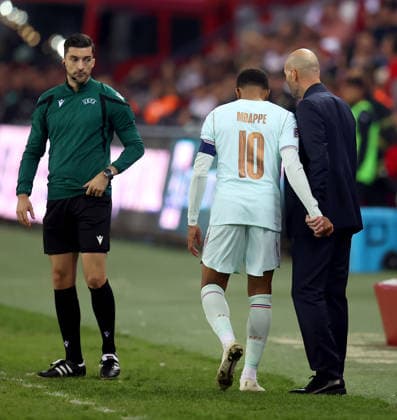 Turkiye v France - UEFA Nations League KOCAELI, TURKIYE - SEPTEMBER 25: Kylian Mbappe (10) of France injures during the UEFA Nations League A League Group 1 match between Turkiye and France at Kocaeli Stadium in Kocaeli, Turkiye, on September 25, 2026. Ali Atmaca Anadolu Kocaeli Turkey. Editorial use only. Please get in touch for any other usage.  Copyright: x2026xAnadoluxAlixAtmacax