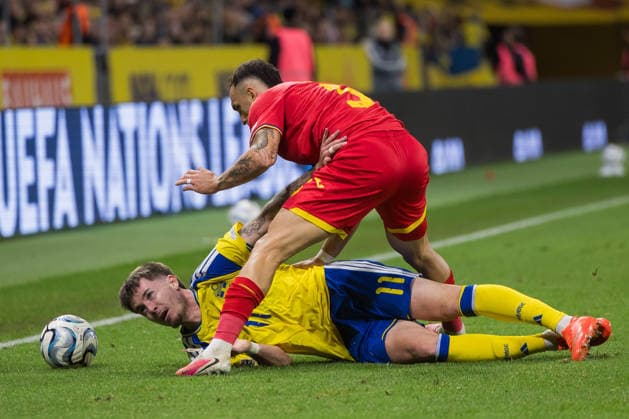 September 25, 2026: Patrik Walemark of Sweden during the Nations League soccer match between Sweden and Romania on September 25, 2026 in Stockholm. Photo by Kenta Jönsson. BILDBYRAN COP 210 JM0854 bbeng soccer football fotball Nations League UEFA Nations League Sweden Sweden A Romania  Copyright: KENTAxJÖNSSON BB260925KJ067
