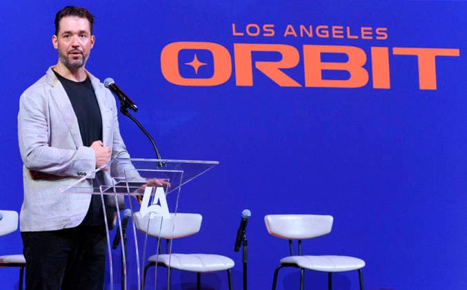 September 25, 2026, Inglewood, California, USA: Alexis Ohanian at the Los Angeles Orbit Volleyball Team launch and logo reveal on Friday September 25, 2026 at the Intuit Dome in Inglewood, California. ARIANA RUIZ PI Inglewood USA - ZUMAp124 20260925_zaa_p124_009 Copyright: xArianaxRuizx