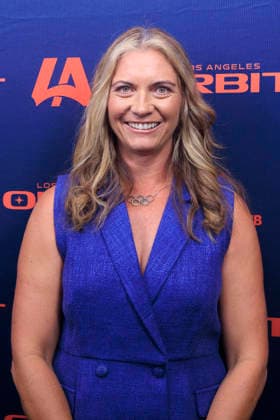 September 25, 2026, Inglewood, California, USA: Misty May-Treanor at the Los Angeles Orbit Volleyball Team launch and logo reveal on Friday September 25, 2026 at the Intuit Dome in Inglewood, California. ARIANA RUIZ PI Inglewood USA - ZUMAp124 20260925_zaa_p124_020 Copyright: xArianaxRuizx