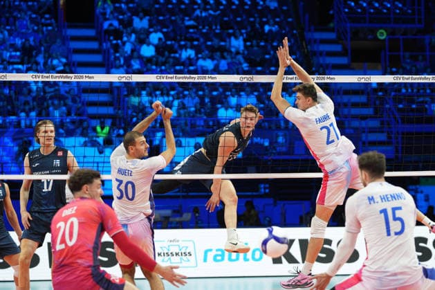 VOLLEYBALL - CEV Men s Eurovolley - Eurovolley 2026 - Semifinal - Finland vs. France Photo by IPA ABACAPRESS.COM88972524 - Nooa Marttila (FIN) during Eurovolley 2026—Semifinal—Finland vs. France, CEV Eurovolley Men s match in Assago (MI), Italy, September 25, 2026 Assago (MI) Italy  Copyright: xIPAxSport ABACAx