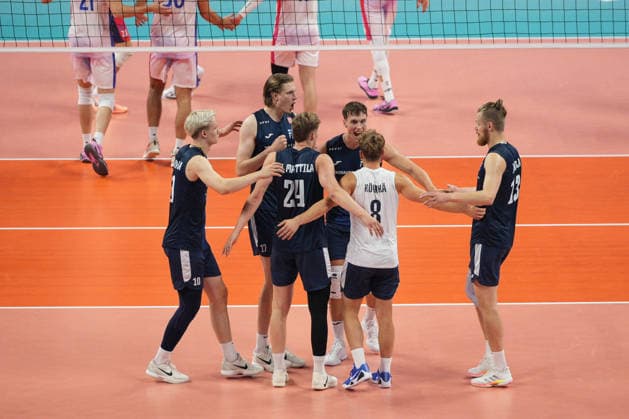 VOLLEYBALL - CEV Men s Eurovolley - Eurovolley 2026 - Semifinal - Finland vs. France Photo by IPA ABACAPRESS.COM88972538 - Lineup (FIN) for Eurovolley 2026 - Semifinal - Finland vs. France, CEV Eurovolley Men s match in Assago (MI), Italy, September 25, 2026 Assago (MI) Italy  Copyright: xIPAxSport ABACAx