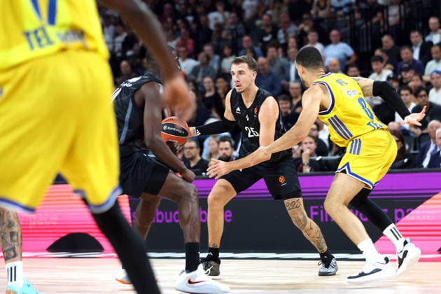 ASVEL Lyon-Villeurbanne v Maccabi Rapyd Tel Aviv - Euroleague 2026 2027 Hugo BESSON of Asvel during Euroleague match between Lyon-Villeurbanne and Tel Aviv at LDLC Arena on September 24, 2026 in Lyon, France. Lyon France  Copyright: xIconxSportx 776567068