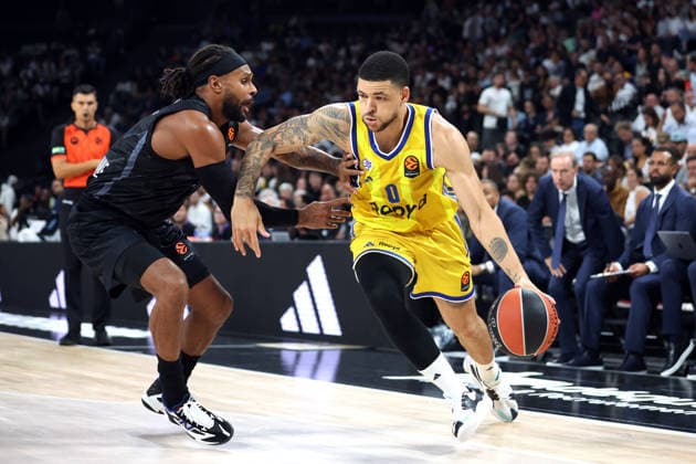 ASVEL Lyon-Villeurbanne v Maccabi Rapyd Tel Aviv - Euroleague 2026 2027 Iffe LUNDBERG of Macabi Tel Aviv during Euroleague match between Lyon-Villeurbanne and Tel Aviv at LDLC Arena on September 24, 2026 in Lyon, France. Lyon France  Copyright: xIconxSportx 776567068