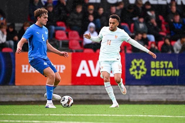 Iceland v France - Euro U21, U 21 2027 - Qualifications Ethan MBAPPE of France U21 during Euro U21 2027 Qualifications match between Iceland and France at Throttarvollur on September 25, 2026 in Reykjavik, Iceland. Reykjavik Iceland  Copyright: xSandraxRuhautx 776567071