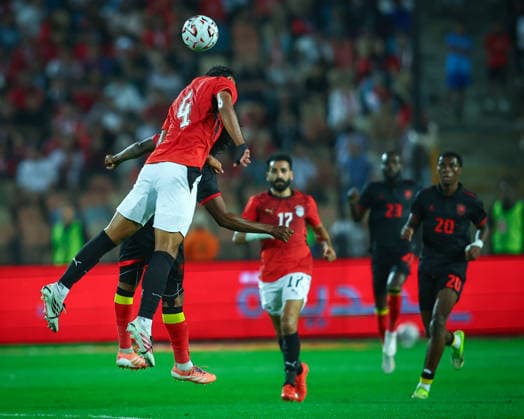 Egypt v Angola at the Africa Cup of Nations Qualifiers 2027 - Group B Hossam Abdelmaguid during the match between Egypt v Angola at the Africa Cup of Nations Qualifiers KE.TZ.UG 2027 Group B at Cairo International Stadium, Cairo, Egypt Cairo Cairo Egypt Copyright: xMohamedxTageldinx