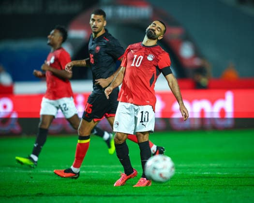 Egypt v Angola at the Africa Cup of Nations Qualifiers 2027 - Group B Mohamed Salah during the match between Egypt v Angola at the Africa Cup of Nations Qualifiers KE.TZ.UG 2027 Group B at Cairo International Stadium, Cairo, Egypt Cairo Cairo Egypt Copyright: xMohamedxTageldinx
