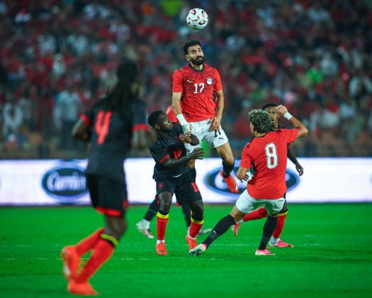 Egypt v Angola at the Africa Cup of Nations Qualifiers 2027 - Group B Mohanad Lasheen during the match between Egypt v Angola at the Africa Cup of Nations Qualifiers KE.TZ.UG 2027 Group B at Cairo International Stadium, Cairo, Egypt Cairo Cairo Egypt Copyright: xMohamedxTageldinx