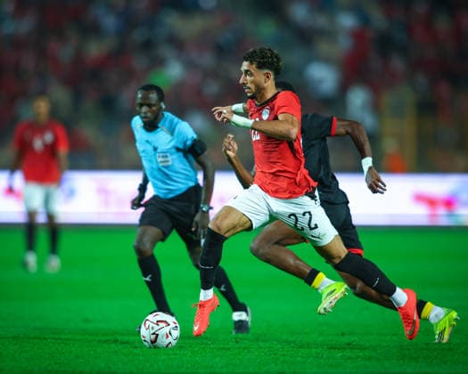 Egypt v Angola at the Africa Cup of Nations Qualifiers 2027 - Group B Omar Marmoush during the match between Egypt v Angola at the Africa Cup of Nations Qualifiers KE.TZ.UG 2027 Group B at Cairo International Stadium, Cairo, Egypt Cairo Cairo Egypt Copyright: xMohamedxTageldinx