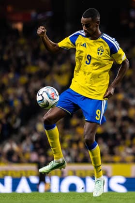 September 25, 2026: Alexander Isak of Sweden during the Nations League soccer match between Sweden and Romania on September 25, 2026 in Stockholm. Photo by Joel Marklund, BILDBYRAN. Code: JM JM0854 bbeng soccer football fotball Nations League UEFA Nations League Sweden Sweden A Romania  Copyright: JOELxMARKLUND BB260925JM135