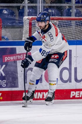 Austen Keating, ERC Ingolstadt, 89 (GER), Straubing Tigers vs. ERC Ingolstadt, ice hockey, DEL, 2026–2027 season, Matchday 3, September 25, 2026. Photo: HMB Media, Heike Feiner Copyright: HMBxMedia HeikexFeiner