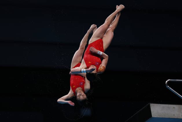JO Jin Mi & KIM Mi Rae (PRK), SEPTEMBER 26, 2026 - Diving : Women s Synchronised 10m Platform at Tokyo Aquatics Centre during the Asian Games Aichi-Nagoya 2026 in Tokyo, Japan.  aflo_351007856 NaokixMoritax
