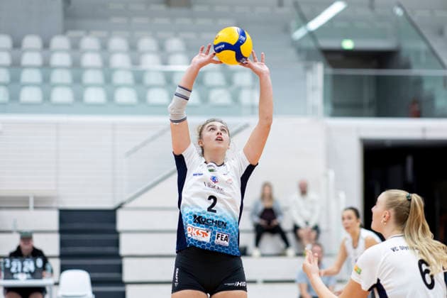 Exhibition Game: Schwarz Weiss Erfurt vs. VCO Dresden, Erfurt, September 25, 2026; Esenia Fomenko, 2, VCO Dresden; Exhibition Game: Schwarz Weiss Erfurt vs. VCO Dresden, Riethsporthalle, Erfurt, September 25, 2026 Copyright: xBEAUTIFULxSPORTS Duehringx