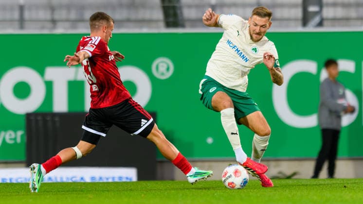 September 25, 2026 Soccer Season 2026–2027 Bavarian Regional League Matchday 11 SpVgg Greuther Fürth 2, 1 FC Nuremberg 2 JoTe xjoxtex Tobias Heß Hess 43, 1 FC Nuremberg FCN II Yannick Scholz 14, SpVgg Greuther Fürth II