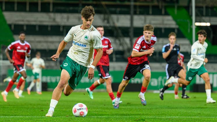 September 25, 2026 Soccer Season 2026–2027 Bavarian Regional League Matchday 11 SpVgg Greuther Fürth 2, 1 FC Nuremberg 2 JoTe xjoxtex David Günes 24, SpVgg Greuther Fürth II