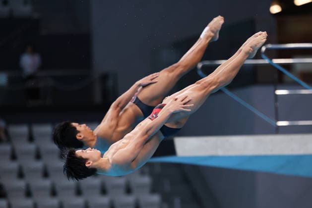 YONG Rui Jie & MOHAMAD Nurqayyum (MAS), SEPTEMBER 26, 2026 - Diving : Men s Synchronised 3m Springboard at Tokyo Aquatics Centre during the Asian Games Aichi-Nagoya 2026 in Tokyo, Japan.  aflo_351050335 NaokixMoritax