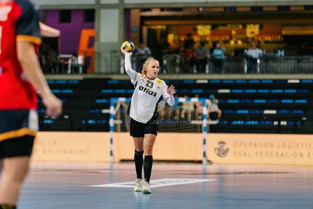 Annika Lott, Germany, 23, Spain vs. Germany, handball, national team, women, friendly match, September 25, 2026, Spain vs. Germany, handball, national team, women, friendly match, September 25, 2026, Granollers Copyright: xEibner-Pressefoto LarsxNeumannx EP_LNN
