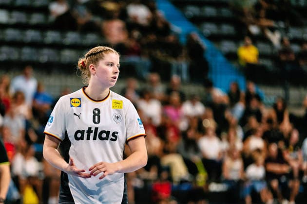 Nina Engel Germany, 08, Spain vs. Germany, Handball, National Team, Women, Friendly Match, September 25, 2026 Spain vs. Germany, Handball, National Team, Women, Friendly Match, September 25, 2026 Granollers Copyright: xEibner-Pressefoto LarsxNeumannx EP_LNN