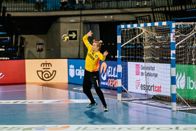 Katharina Filter of Germany, 42, in goal, Spain vs. Germany, handball, national team, women s, friendly match, September 25, 2026 Spain vs. Germany, handball, national team, women s, friendly match, September 25, 2026 Granollers Copyright: xEibner-Pressefoto LarsxNeumannx EP_LNN