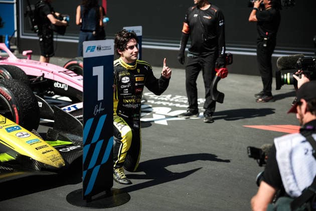 AUTO - FORMULA 2 2026 - BAKU CAMARA Rafael (bra), Invicta Racing, Dallara F2 2024, podium during the 12th round of the 2026 FIA Formula 2 Championship from September 24 to 26, 2026 on the Baku City Circuit, in Baku, Azerbaijan - BakuAzerbaijan  Copyright: xEricxAlonsox