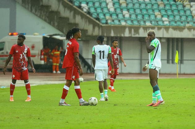 UYO, NIGERIA - SEPTEMBER 25: Fans during the PAMOJA 2027 Africa Cup of Nations (AFCON) qualifier match between Nigeria and Madagascar at Godswill Akpabio Stadium on September 25, 2026 in Uyo, Nigeria. Photo by Nsidibe Akpan Copyright: xx