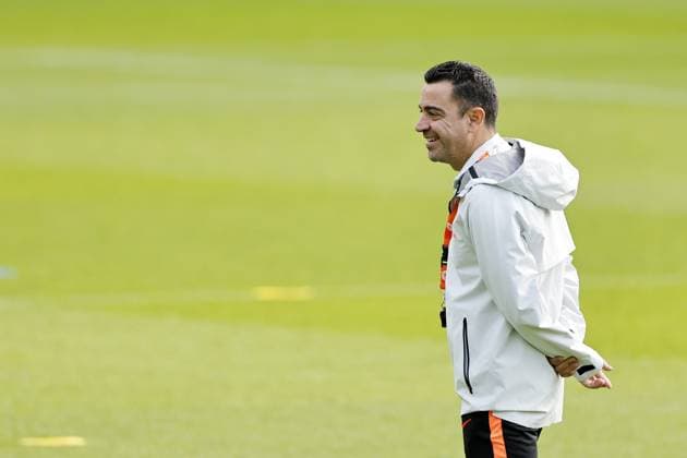 ZEIST - Netherlands national coach Xavi Hernandez during a training session in preparation for the Nations League matches against Greece and Serbia. BART STOUTJESDIJK ANP xVIxANPxSportx xxANPxIVx 570215118 originalFilename: 570215118.jpg
