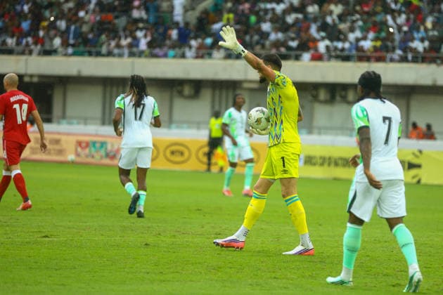 UYO, NIGERIA - SEPTEMBER 25: Geordan Dupire, Madagascar during the PAMOJA 2027 Africa Cup of Nations (AFCON) qualifier match between Nigeria and Madagascar at Godswill Akpabio Stadium on September 25, 2026 in Uyo, Nigeria. Photo by Nsidibe Akpan Copyright: xx
