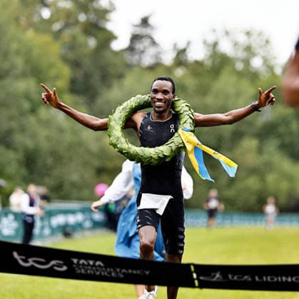 September 26, 2026 Francine Niyomukunzi, winner of the Women’s 15 km race, on September 26, 2026, in Lidingö  Copyright: PETERxHOLGERSSON BB260926PH004