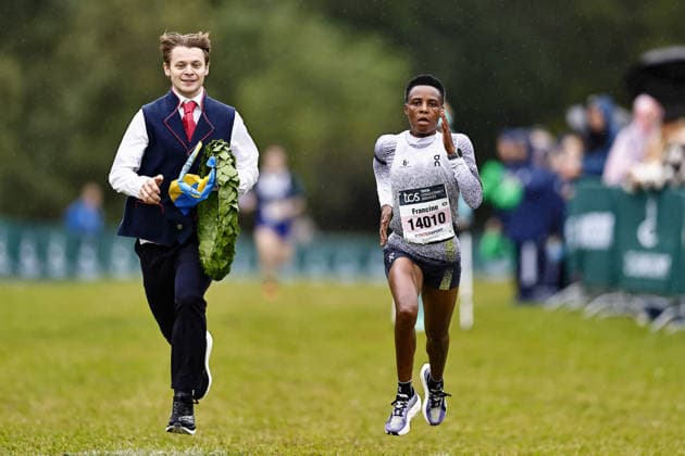 September 26, 2026: Francine Niyomukunzi, winner of the Women s 15 km race at the Lidingöloppet on September 26, 2026, in Lidingö  Copyright: PETERxHOLGERSSON BB260926PH011