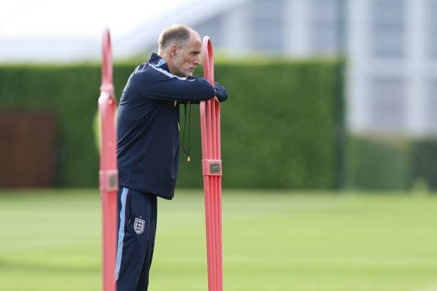 England MD-1 Training, Nations League Thomas Tuchel, Manager of England Thomas Tuchel, Manager of England during the England MD-1 training session ahead of the 2026 27 UEFA Nations League Group A3 match vs Spain, Tottenham Hotspur Training Ground, Enfield, England on 25 September 2026 Credit: Tiego Grenho Every Second Media Editorial use only. All images are copyright Every Second Media Limited. No images may be reproduced without prior permission. Copyright: xIMAGO EveryxSecondxMediax ESM-2188-0053 TiegoxGrenhox xEveryxSecondxMediax