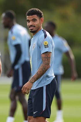 England MD-1 Training, Nations League Morgan Gibbs-White of England reacts during the England MD-1 training session ahead of the 2026 27 UEFA Nations League Group A3 match vs Spain, Tottenham Hotspur Training Ground, Enfield, England on 25 September 2026 Credit: Tiego Grenho Every Second Media Editorial use only. All images are copyright Every Second Media Limited. No images may be reproduced without prior permission. Copyright: xIMAGO EveryxSecondxMediax ESM-2188-0063 TiegoxGrenhox xEveryxSecondxMediax