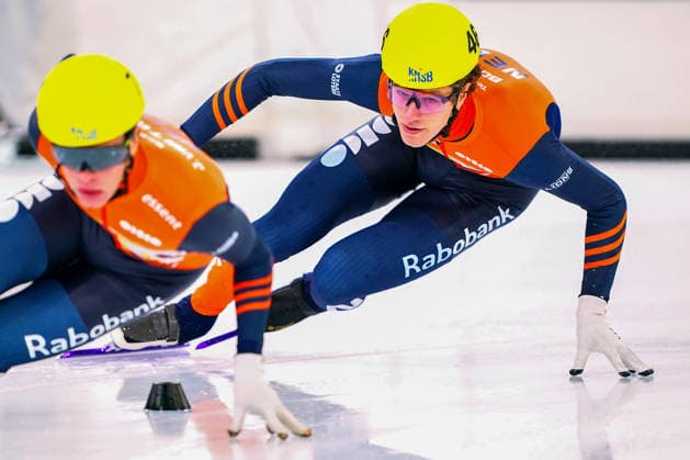 2026-09-26 - Shorttrack Trials World Tour HEERENVEEN, NETHERLANDS - SEPTEMBER 26: Teun Boer of Netherlands during the Shorttrack Trials World Tour at Thialf on September 26, 2026 in Heerenveen, Netherlands. Heerenveen Thialf Netherlands Content not available for redistribution in The Netherlands directly or indirectly through any third parties. Copyright: xAndrexWeeningx