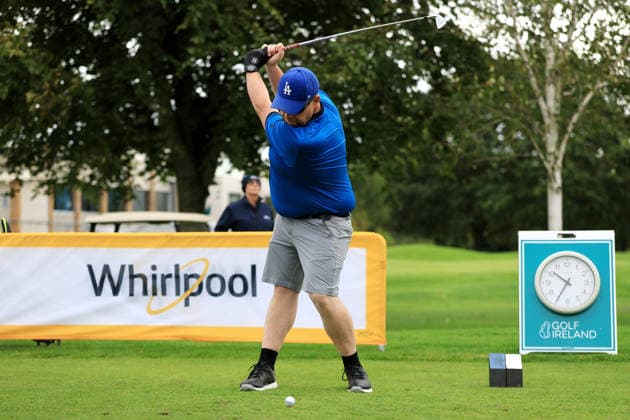 REPRO FREE *PRESS RELEASE NO REPRODUCTION FEE* EDITORIAL USE ONLY Flogas Irish Mixed Foursomes & Four-Ball, Westmanstown Golf Club, Dublin 26 9 2026 Whirlpool Mixed Four-Ball Greenacres™ Anthony Daly Anthony Daly 26 9 2026  Copyright: xx BK1_4010 copy