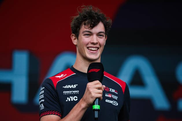 BEARMAN Ollie Oliver (GBR), TGR Haas F1 Team VF 26, portrait, F1 GP 15 Baku 2026, F1 GP 15 Baku 2026, RUSSELL George (GBR), Mercedes AMG F1 Team W17, portrait, F1 GP 15 Baku 2026, OCON Esteban (FRA), TGR Haas F1 Team VF 26, portrait during the 2026 Formula 1 Azerbaijan Grand Prix, the 15th round of the 2026 Formula One World Championship from September 24 to 26, 2026 on the Baku City Circuit, in Baku, Azerbaijan. Photo by Eric Alonso, DPPI Azerbaijan