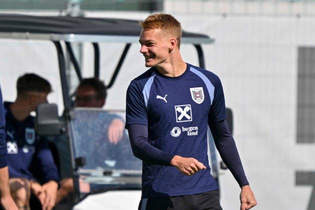 SOCCER - NL, AUT vs KOS VIENNA,AUSTRIA,26.SEP.26 - SOCCER - UEFA Nations League, group stage, OEFB international match, Länderspiel, Nationalmannschaft Austria vs Kosovo, preview, training team AUT. Image shows Philipp Lienhart (AUT).  GEPAxpictures xAvnixRetkoceri