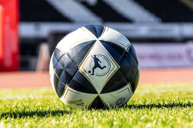 SSV Ulm 1846 Soccer vs. SV Eintracht Trier, Soccer, Regionalliga Southwest, Matchday 9, Donaustadion Ulm, September 26, 2026—Field inspection, field check, match ball: Erima, Regionalliga Southwest, 2025–2026 season, SSV Ulm 1846 Soccer vs. SV Eintracht Trier, Soccer, Regionalliga Southwest, Matchday 9, Donaustadion Ulm, September 26, 2026. Photo by Lucca Fundel, Ulm Donaustadion, Baden-Württemberg, Germany