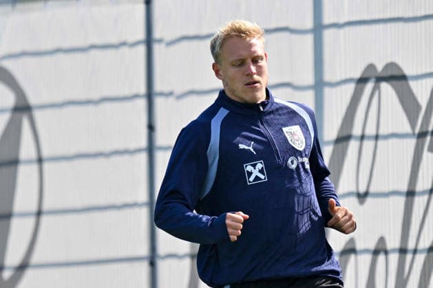 SOCCER - NL, AUT vs KOS VIENNA,AUSTRIA,26.SEP.26 - SOCCER - UEFA Nations League, group stage, OEFB international match, Länderspiel, Nationalmannschaft Austria vs Kosovo, preview, training team AUT. Image shows Xaver Schlager (AUT).  GEPAxpictures xAvnixRetkoceri