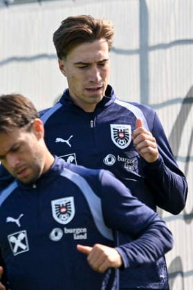 SOCCER - NL, AUT vs KOS VIENNA,AUSTRIA,26.SEP.26 - SOCCER - UEFA Nations League, group stage, OEFB international match, Länderspiel, Nationalmannschaft Austria vs Kosovo, preview, training team AUT. Image shows David Affengruber (AUT).  GEPAxpictures xAvnixRetkoceri