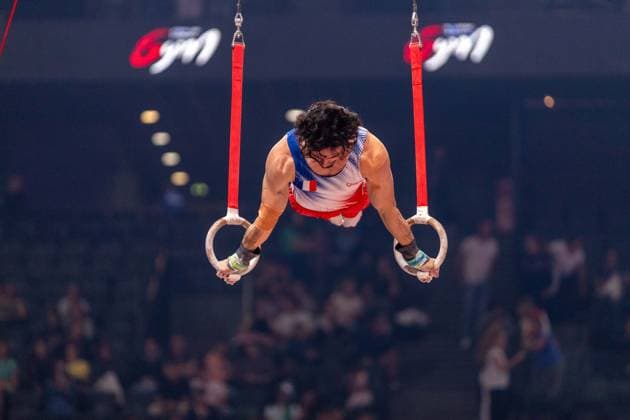 September 26, 2026, Paris, Paris, France: September 26, 2026, Paris, France: Melwin Touchais of France during the qualifier of the rings at Gym Paris inside the AccorArena. France News - September 26, 2026  - ZUMAp284 20260926_zip_p284_008 Copyright: xMickaelxPintax