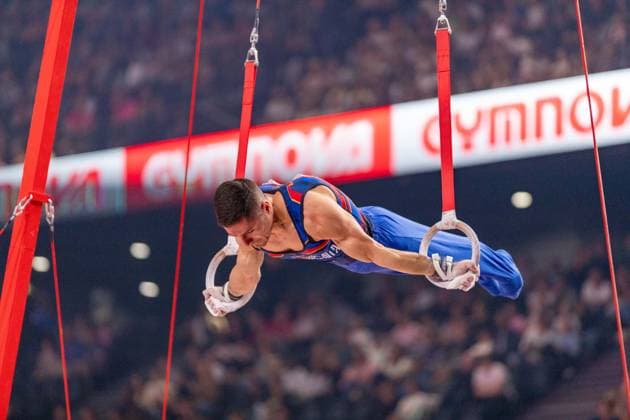 September 26, 2026, Paris, Paris, France: September 26, 2026, Paris, France: Gym Paris takes place at the AccorArena. France News - September 26, 2026  - ZUMAp284 20260926_zip_p284_042 Copyright: xMickaelxPintax